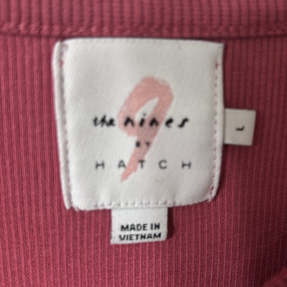 Hatch the Nines Pink Ribbed Maxi Long Length Dress Long Sleeve Maternity Large - Picture 3 of 4